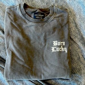 Born Lucky Embroidered Sweatshirt